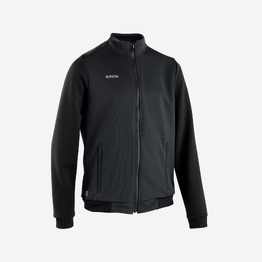 Veste de football d&#039;entrainement ESSENTIAL  noire et grise