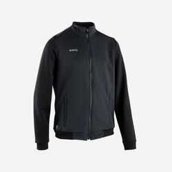 Veste de football d'entrainement ESSENTIAL  noire et grise