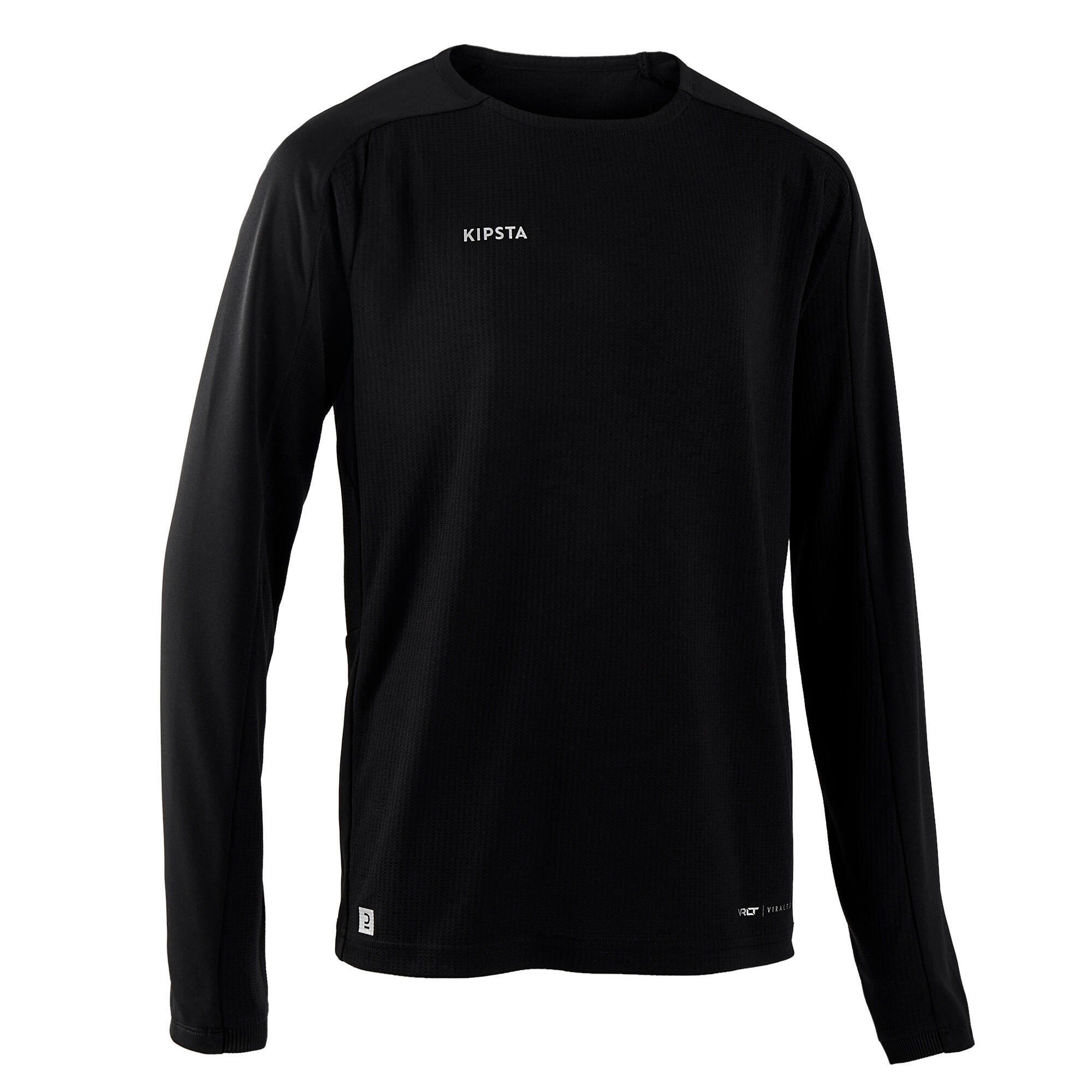 Voetbalshirt kind met lange mouwen Viralto Club zwart 2/6