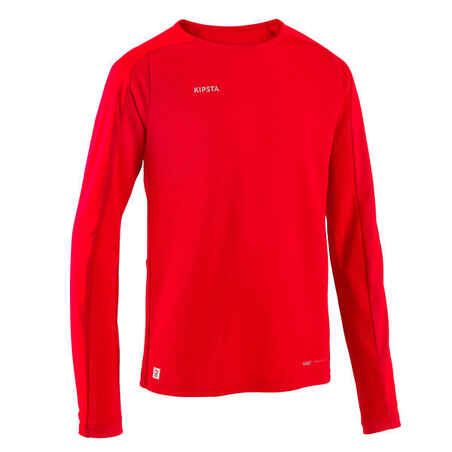 Vaikiški futbolo marškinėliai ilgomis rankovėmis „Viralto Club“, raudoni