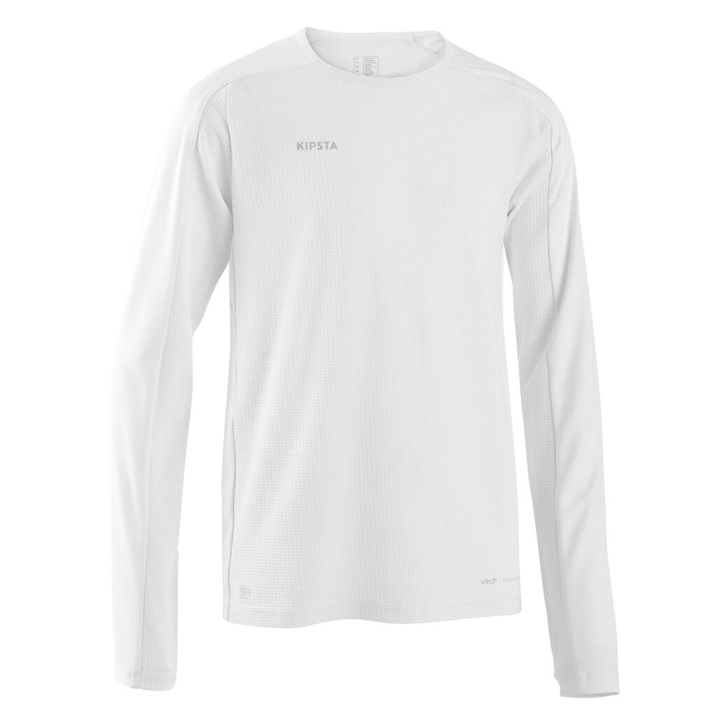 Kids' long-sleeved football shirt viralto club - white
