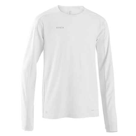 Kids' Long-Sleeved Football Shirt Viralto Club - White