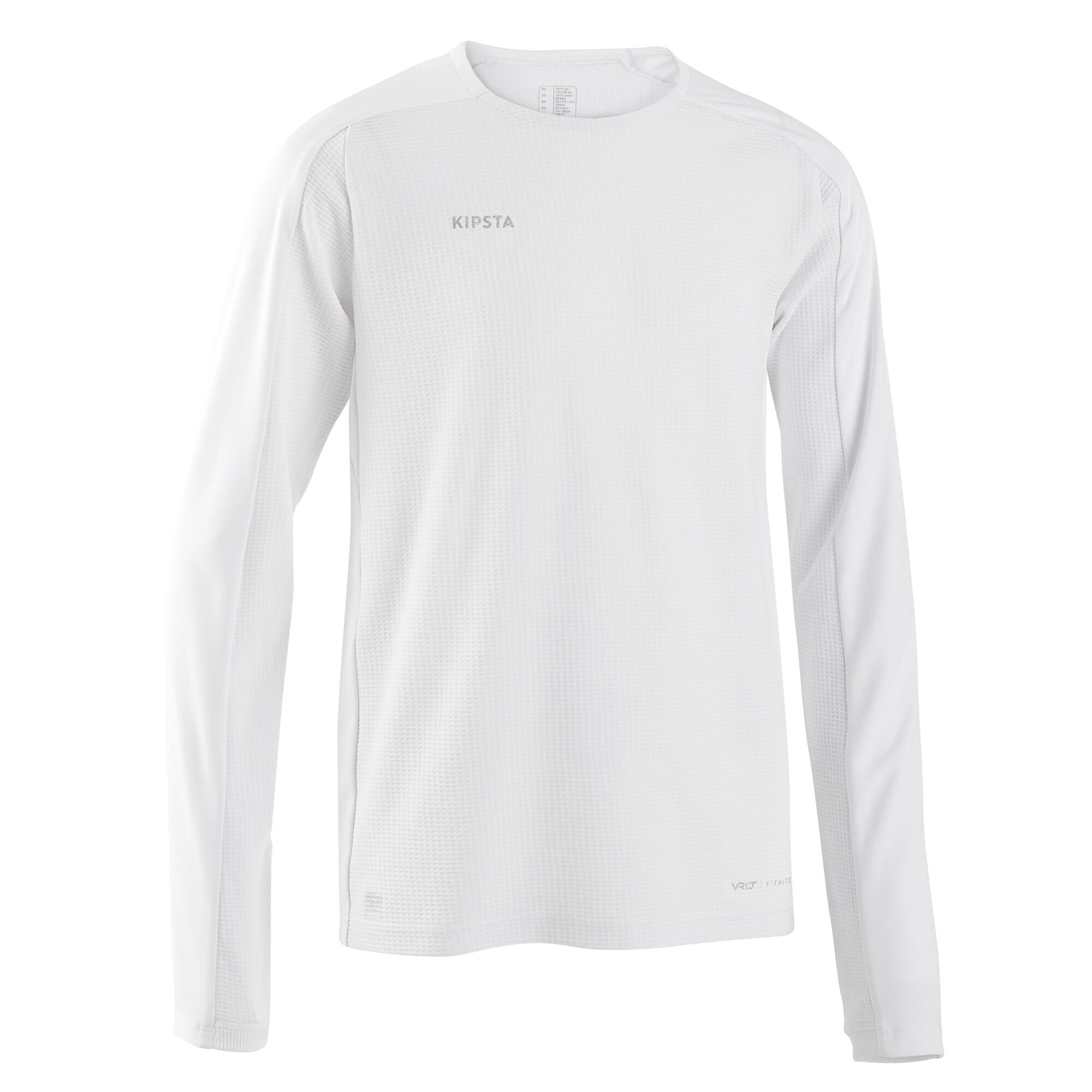 KIPSTA Kids' Long-Sleeved Football Shirt Viralto Club - White