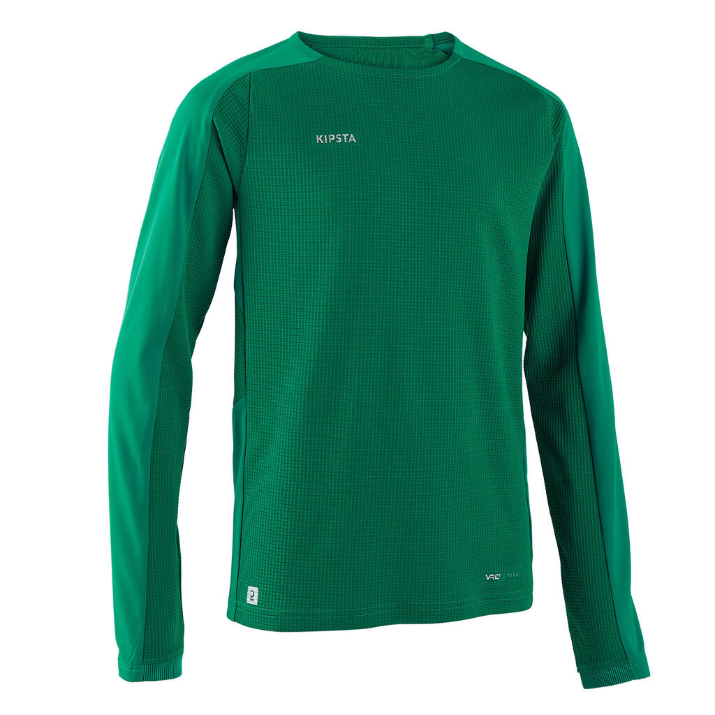 Kids' long-sleeved football shirt viralto club - green