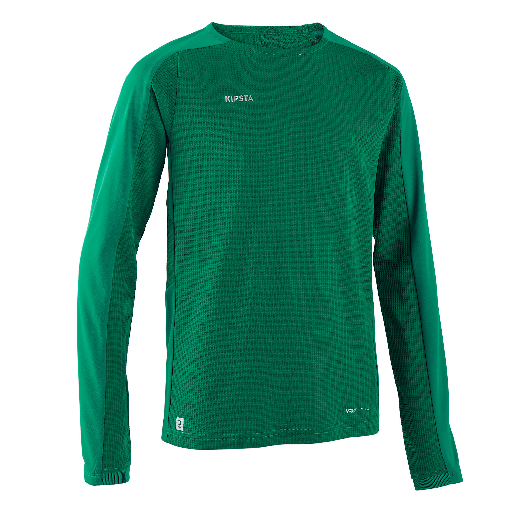 KIPSTA Kids' Long-Sleeved Football Shirt Viralto Club - Green