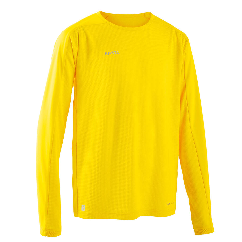Kids' long-sleeved football shirt viralto club - yellow