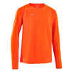 Majica dugih rukava za nogomet Viralto Club dječja narančasta
