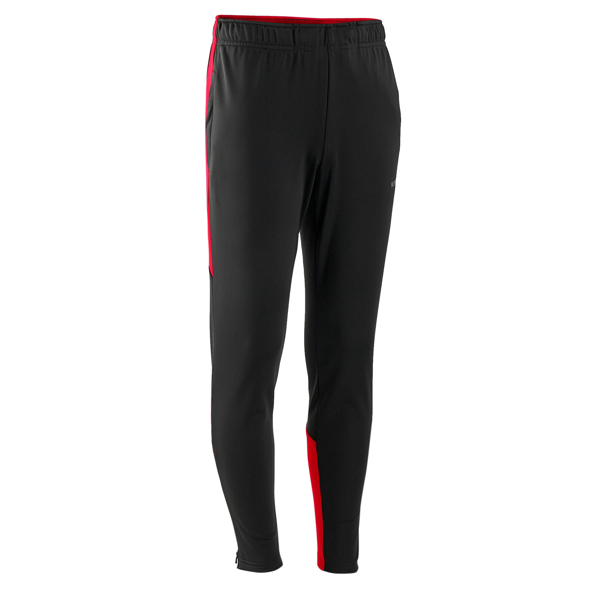 Decathlon | Pantaloni calcio bambino VIRALTO CLUB grigio-rosso |  Kipsta