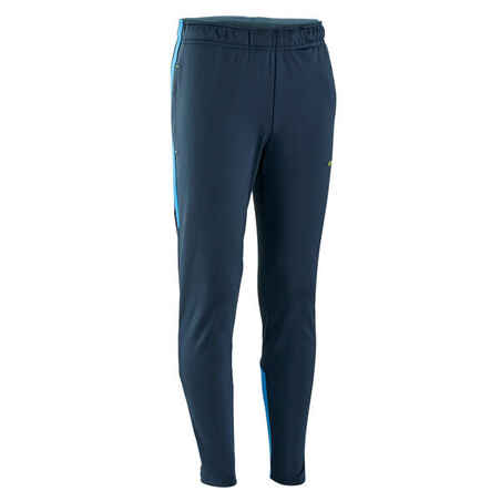 Pantalon de football VIRALTO SOLO bleu et jaune fluo.