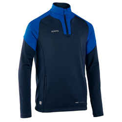 Kids' 1/2 Zip Football Sweatshirt Viralto Club - Blue and Navy