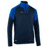 Kids' 1/2 Zip Football Sweatshirt Viralto Club - Blue and Navy