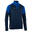 Trainingsshirt voor voetbal kinderen VIRALTO CLUB halve rits blauw marineblauw