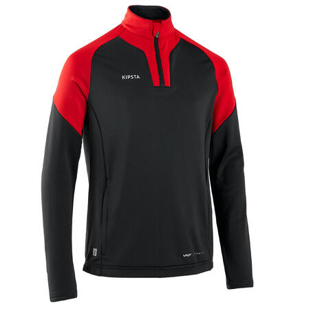 Sweatshirt för fotboll - VIRALTO CLUB - Junior grå/röd 