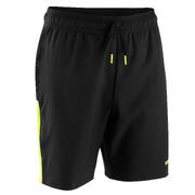 Kids' Football Shorts Viralto Solo - Black/Neon Yellow
