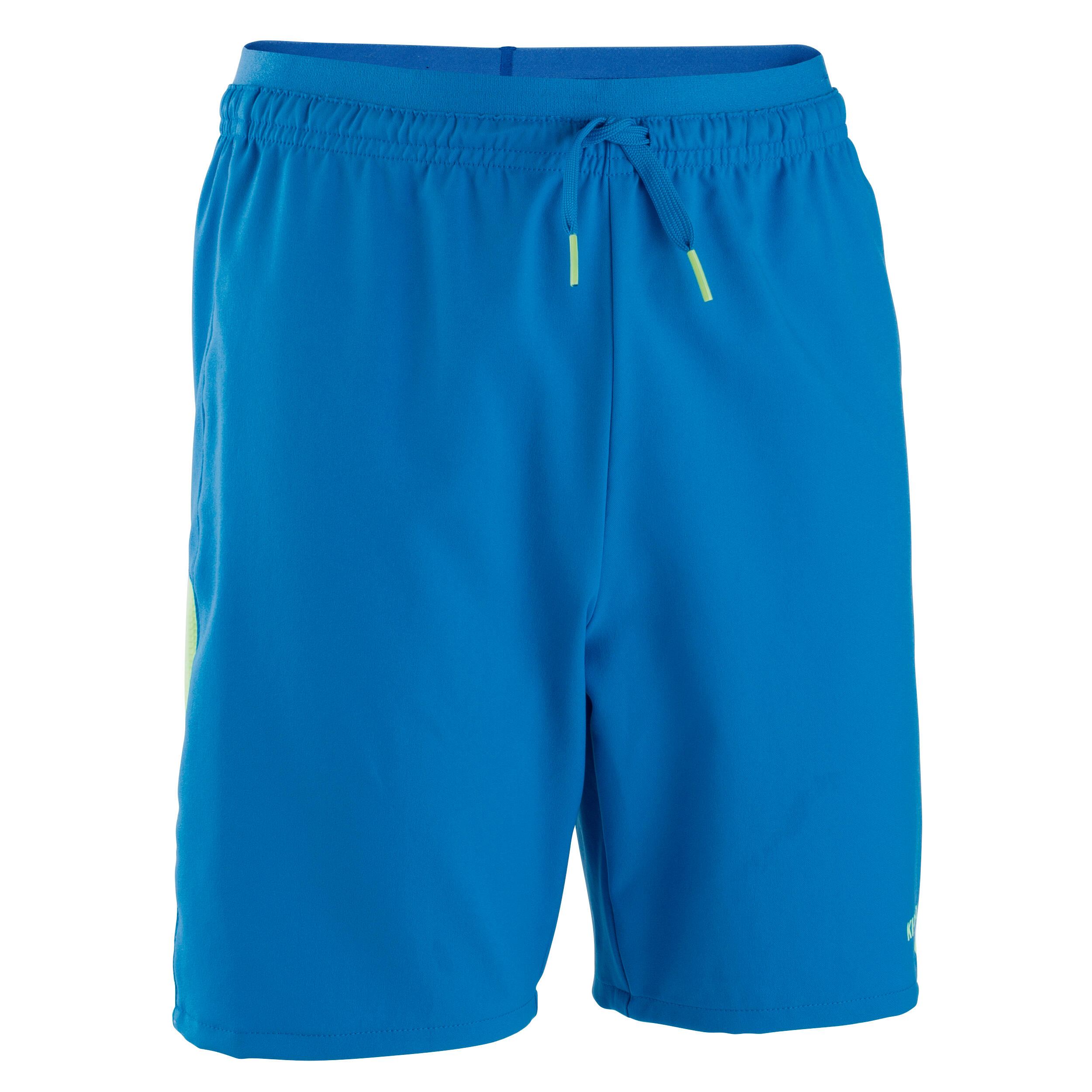 Kids Football Shorts Viralto Solo Blue Yellow Decathlon