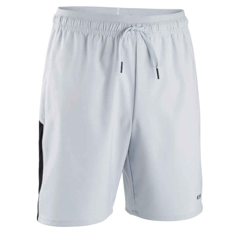 Kids' Football Shorts Viralto Solo - Grey/Black