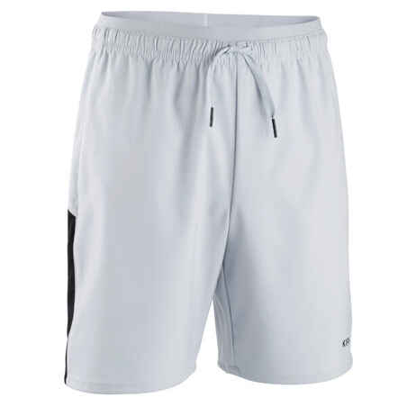 Short de football VIRALTO SOLO enfant gris et noir