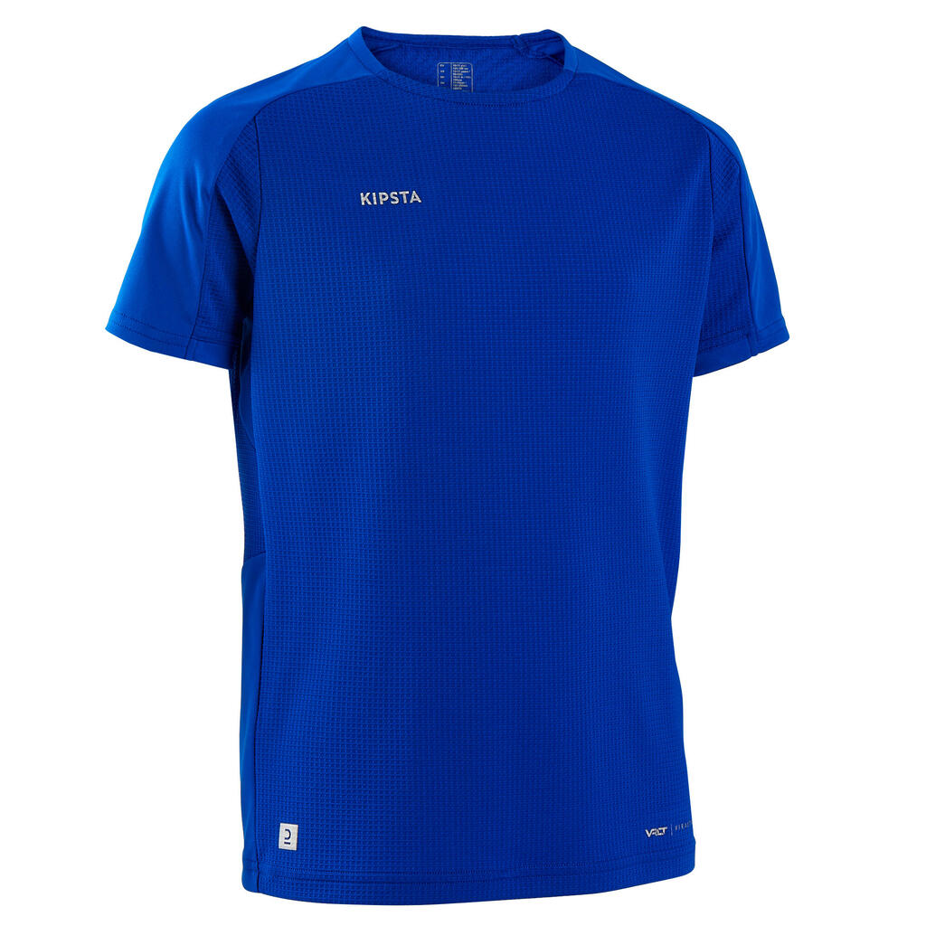 Kids' short-sleeved football shirt viralto club - blue