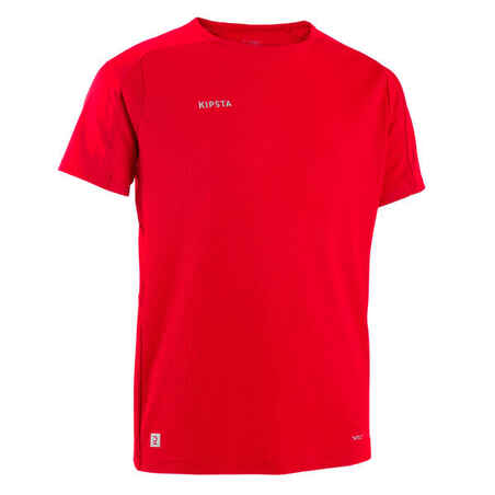 Kids' Short-Sleeved Football Shirt Viralto Club - Red