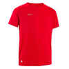 Majica kratkih rukava za nogomet Viralto Solo dječja crvena
