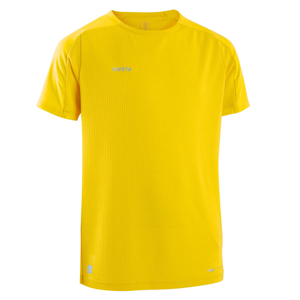 Kids' short-sleeved football shirt viralto club - yellow