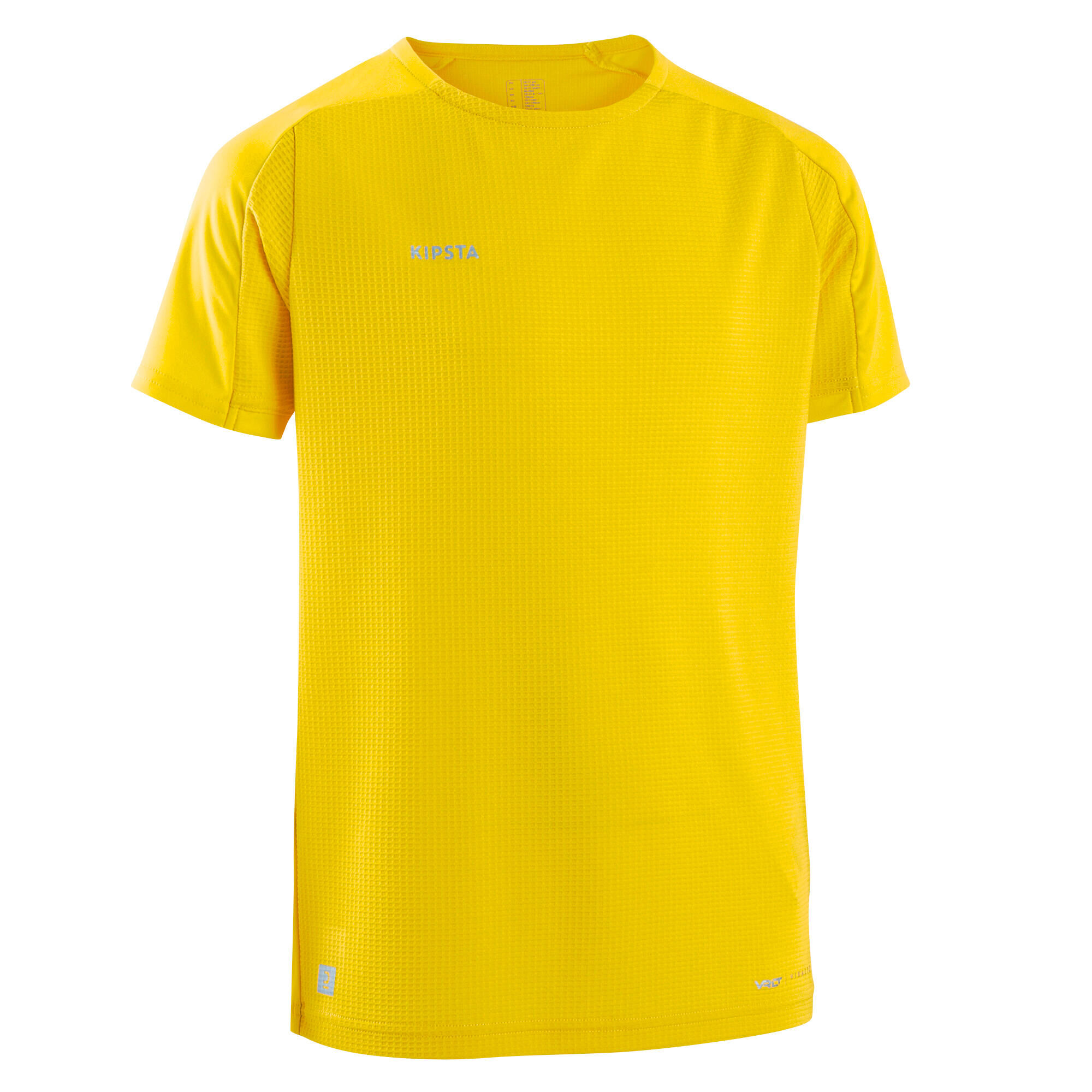 KIPSTA Kids' Short-Sleeved Football Shirt Viralto Club - Yellow