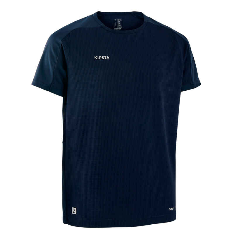 Kids' Short-Sleeved Football Shirt Viralto Club - Navy