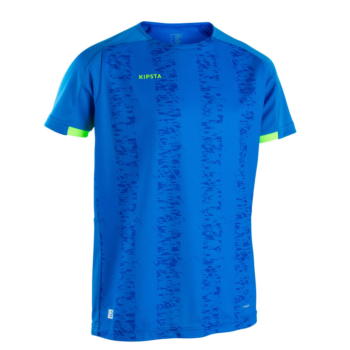 MAILLOT DE FOOTBALL MANCHES COURTES VIRALTO  SOLO MC BLEU RAYE JAUNE