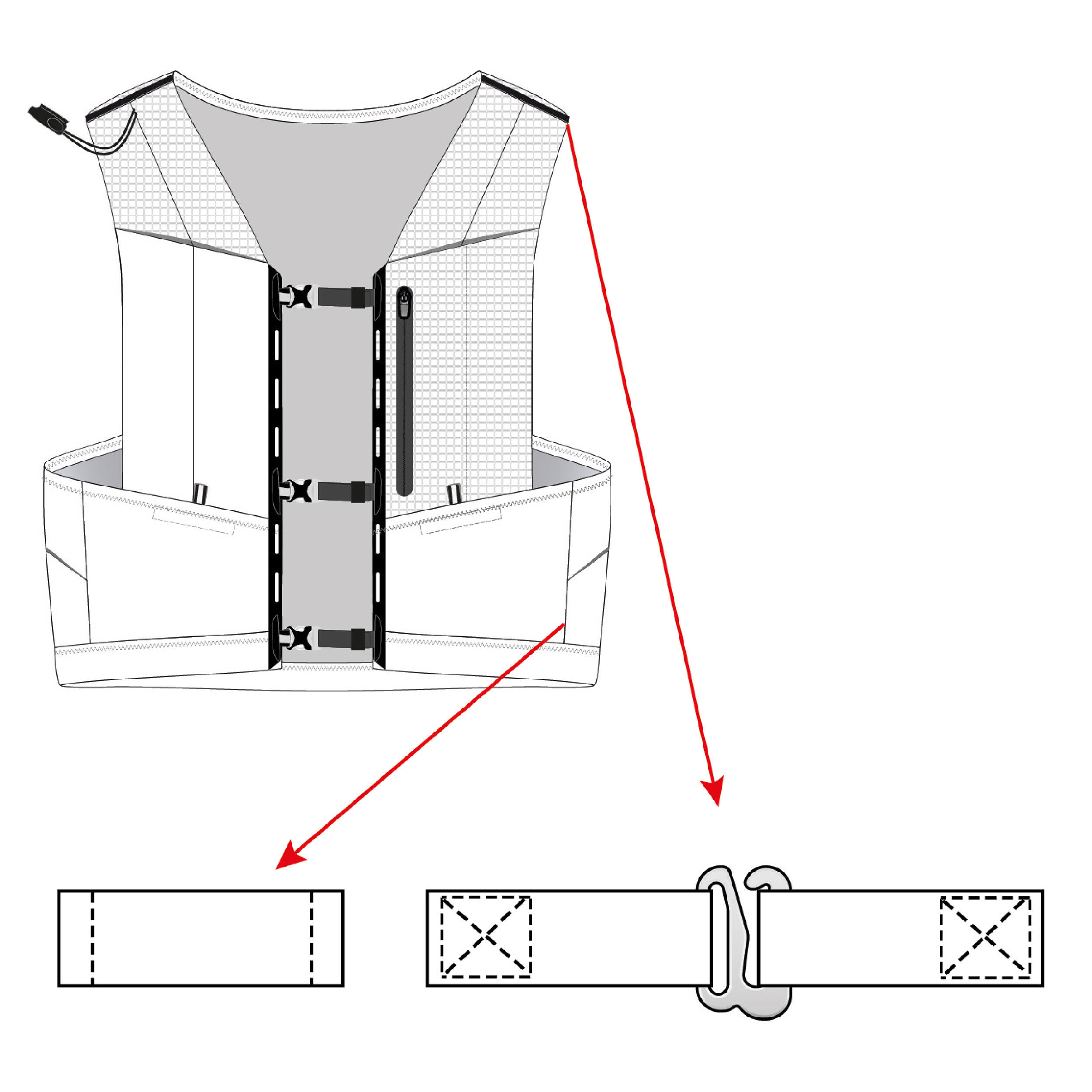 TRAIL QUIVER MOUNTING KIT EVADICT SELF-ASSEMBLY