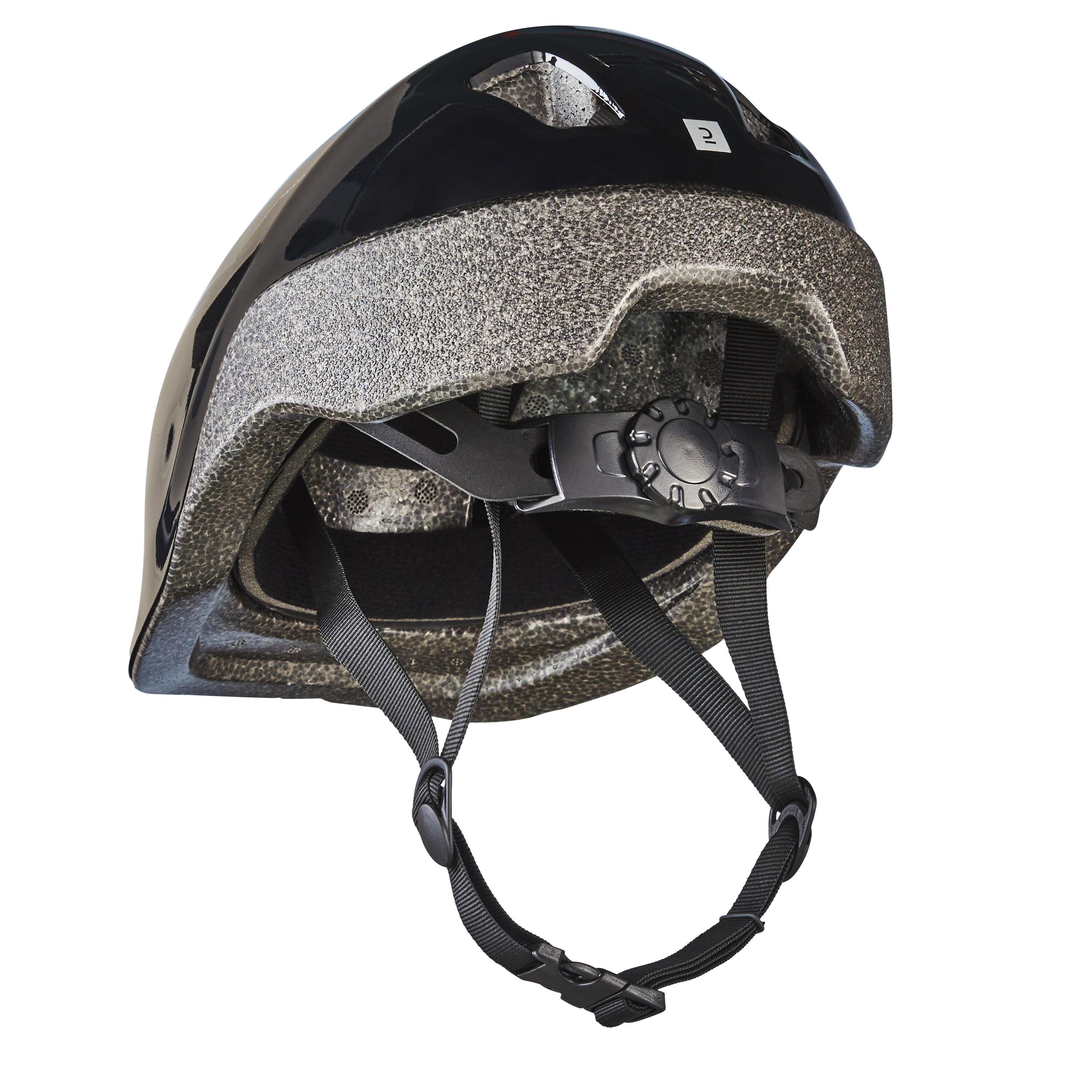 Fahrradhelm 100 Kinder schwarz 5/8