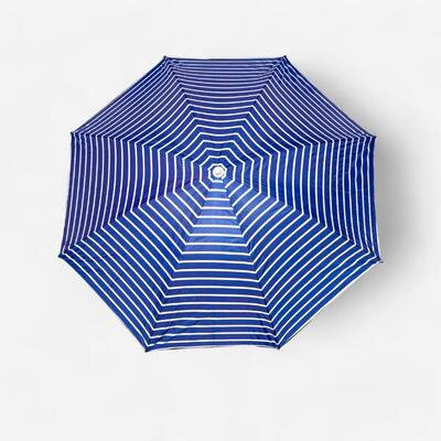 Ombrellone da spiaggia SUN&SURF a righe blu 160 cm