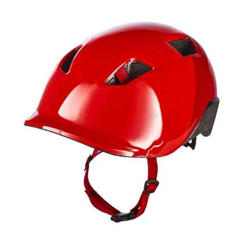 Casco bicicleta niños Btwin 500 rojo