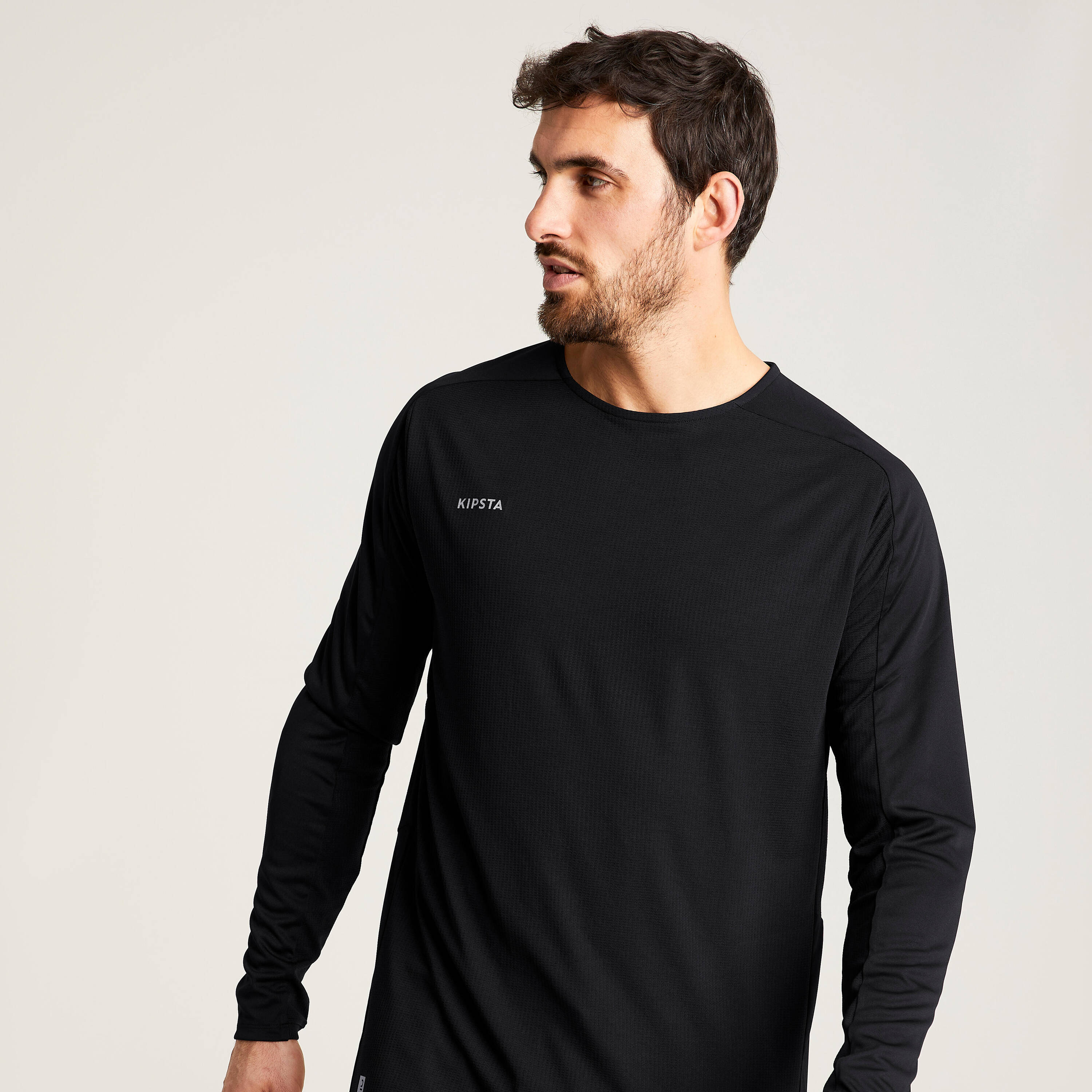 Adult Football Long-Sleeved Jersey Shirt Viralto Club - Black -  2