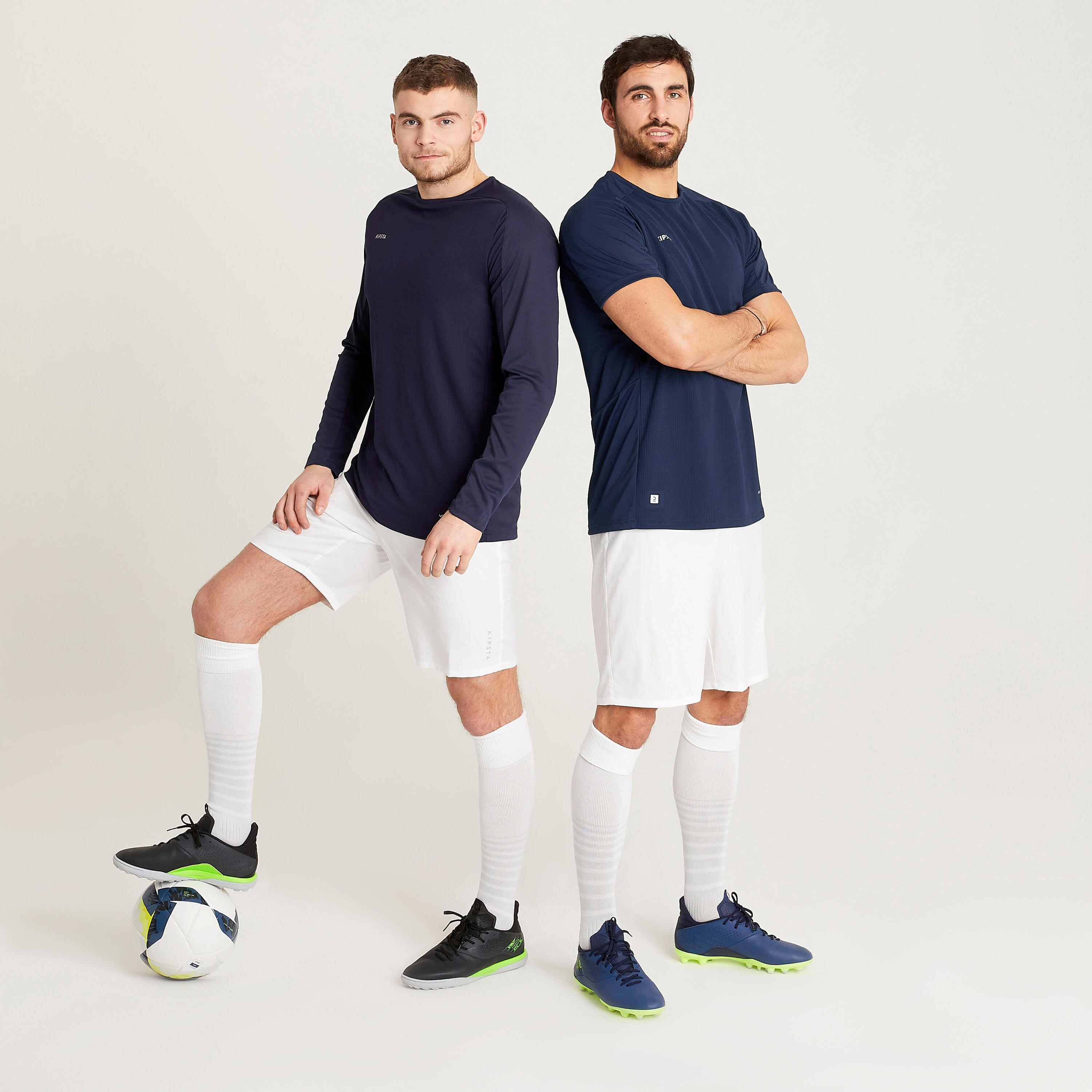 Short-Sleeved Football Shirt Viralto Club - Navy Blue 8/9