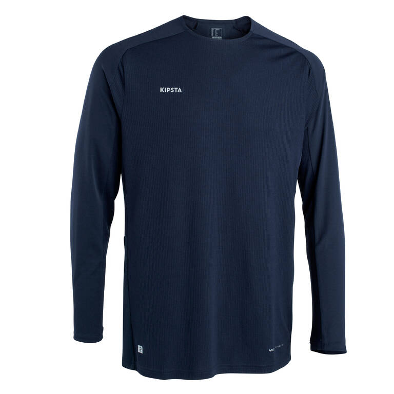 Adult Football Long-Sleeved Shirt Viralto Club - Navy Blue
