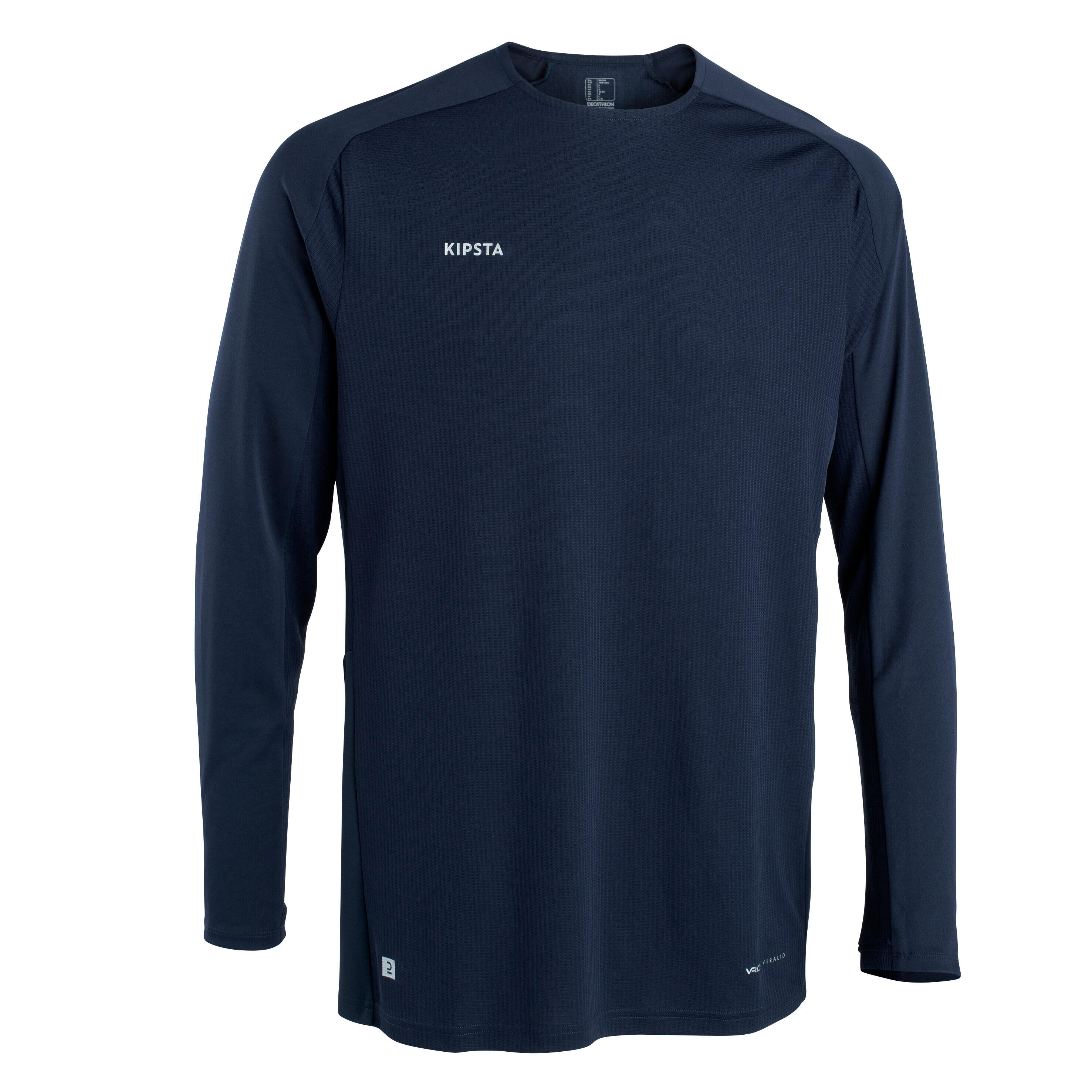 KIPSTA Long-Sleeved Football Shirt Viralto Club - Navy Blue