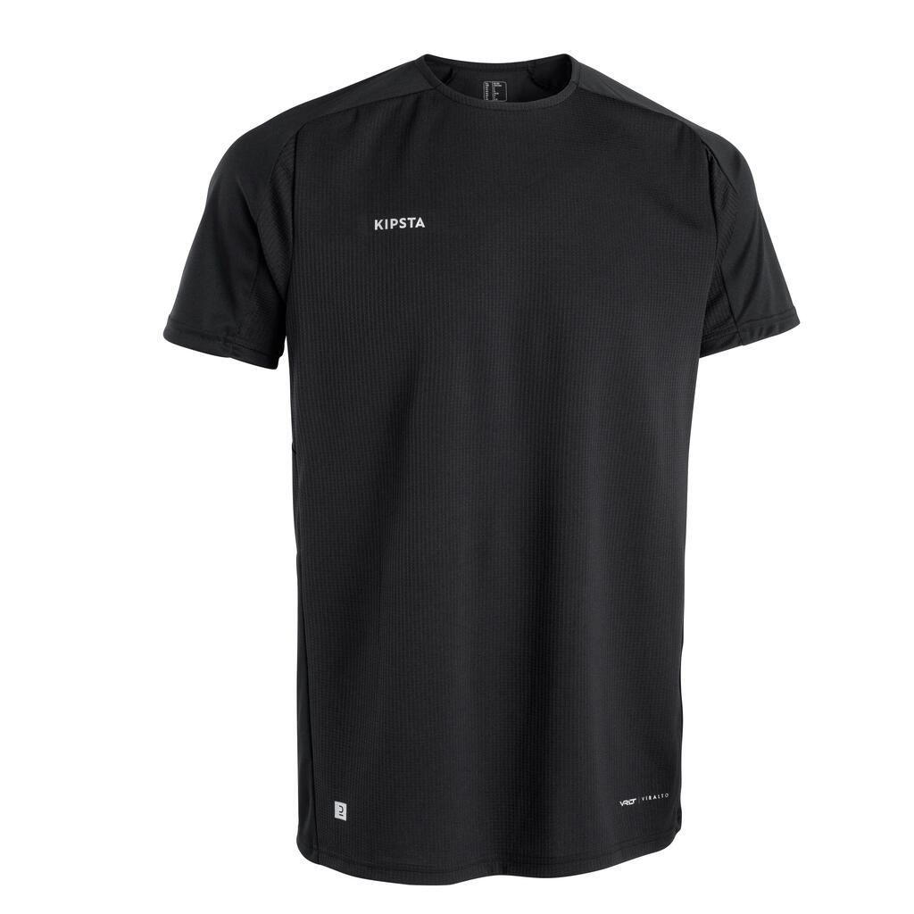 Short-Sleeved Football Shirt Viralto Checkerboard - White/Black