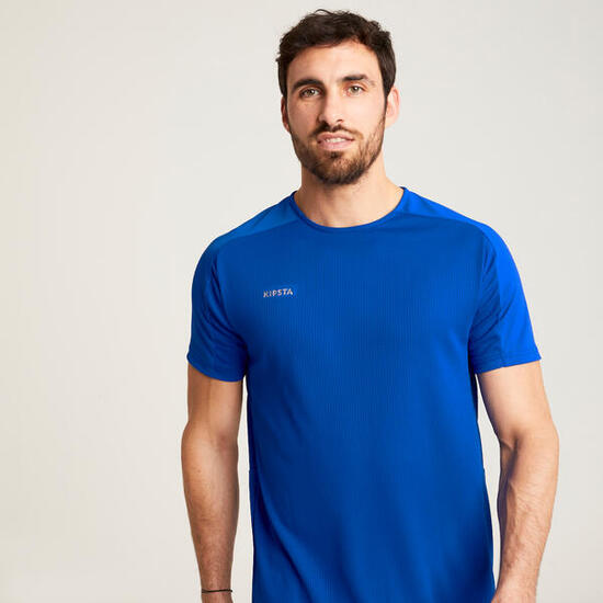 Camiseta de fútbol manga corta Adulto Kipsta Viralto Club amarillo