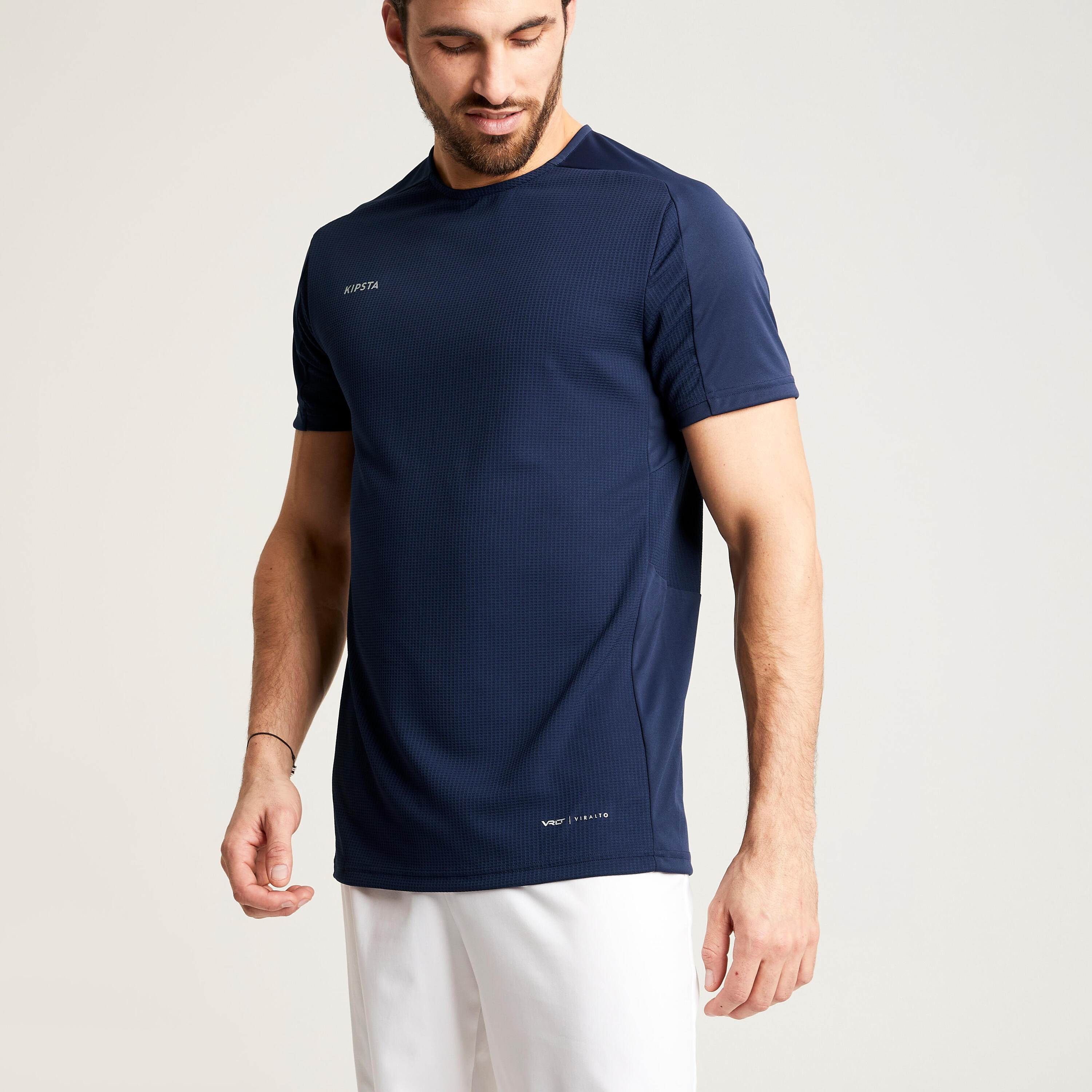 Short-Sleeved Football Shirt Viralto Club - Navy Blue 2/9