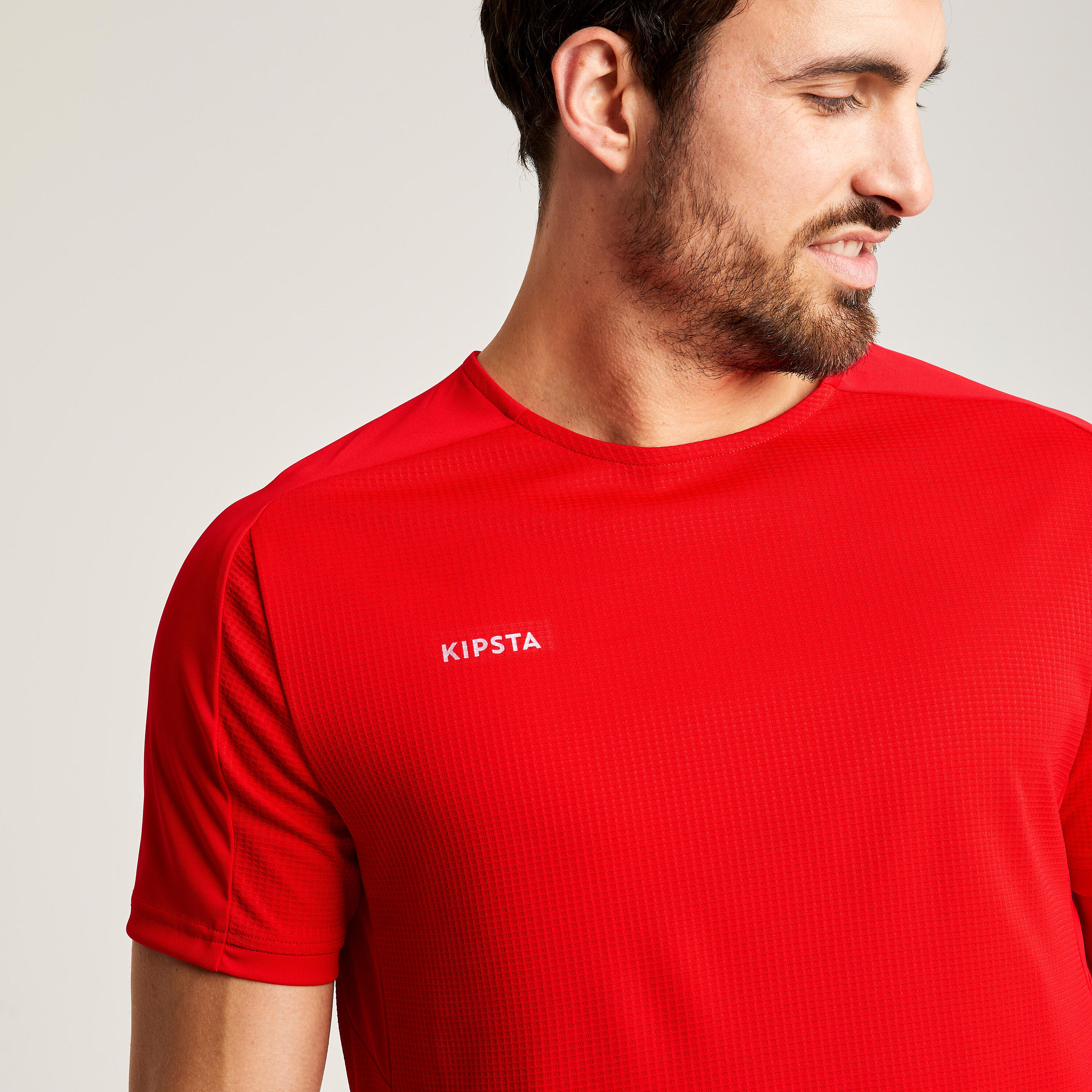 Camiseta de fútbol manga corta Adulto Kipsta Viralto  Club rojo 2/10