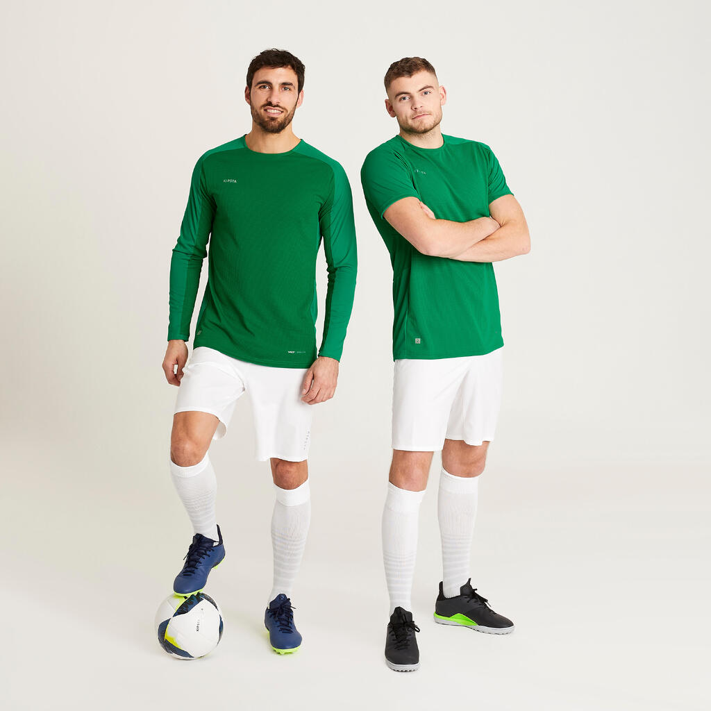 Futbola T krekls ar īsām piedurknēm “Viralto PXL”, melns un zaļš