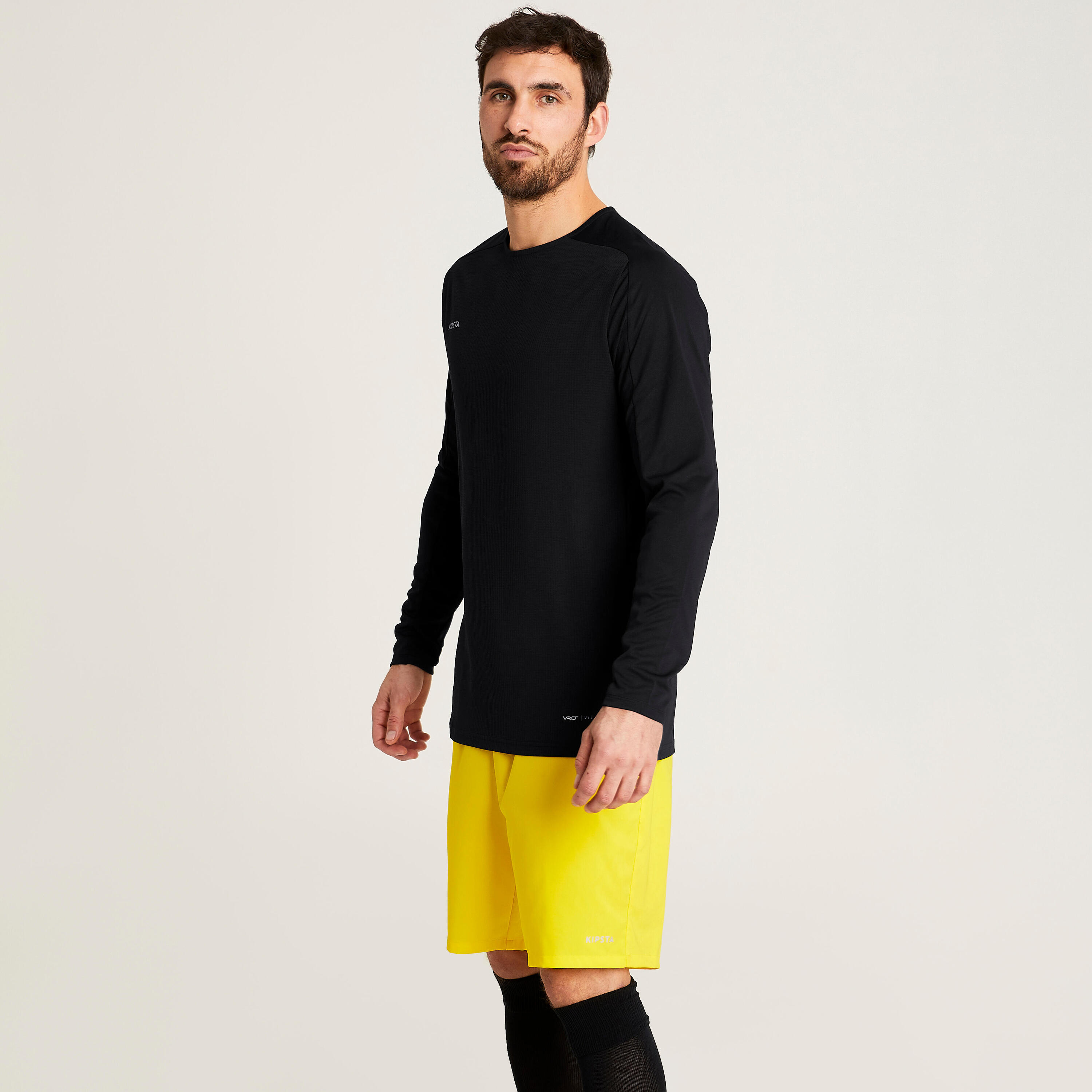 Long-Sleeved Football Shirt Viralto Club - Black 3/5