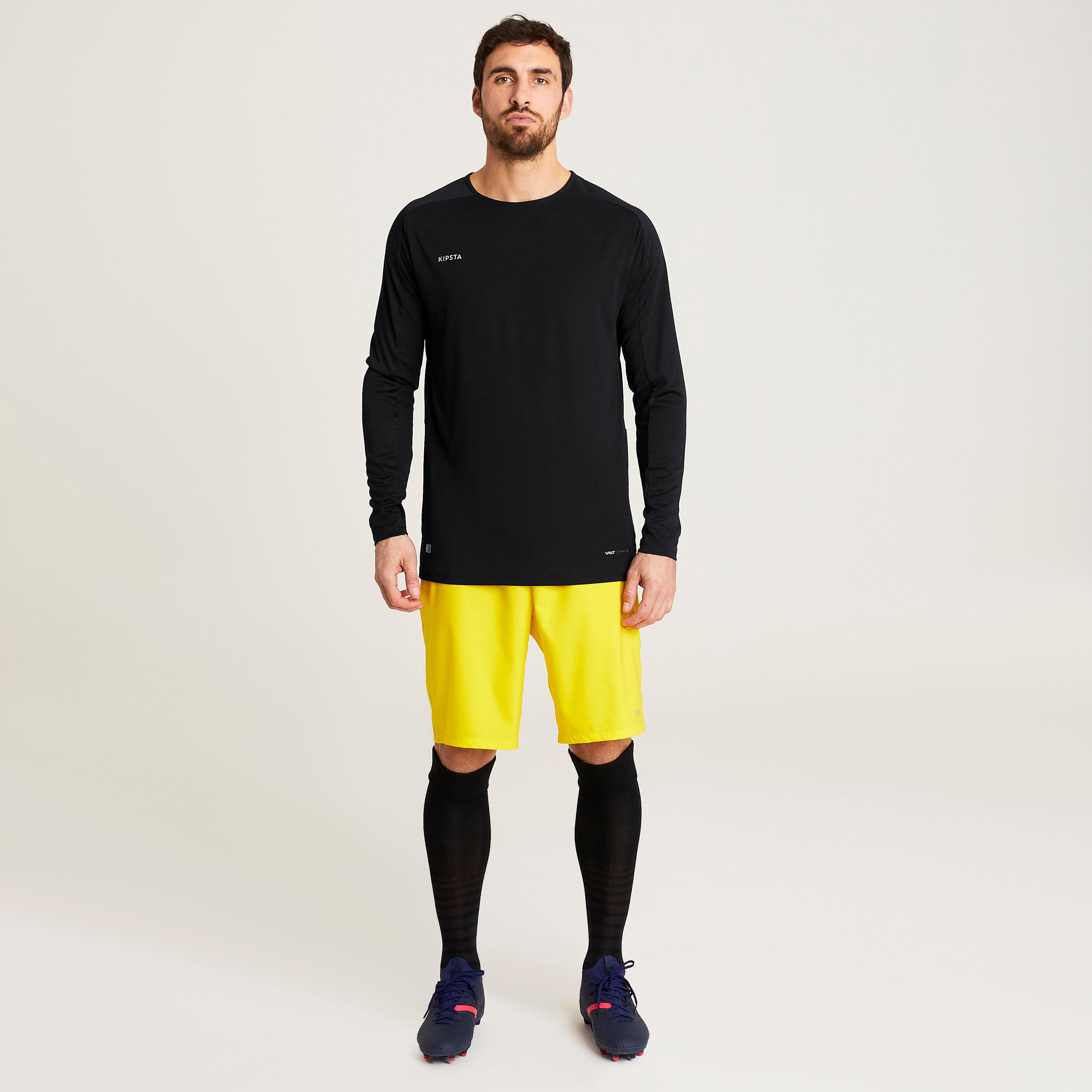 Long-Sleeved Football Shirt Viralto Club - Black 4/5