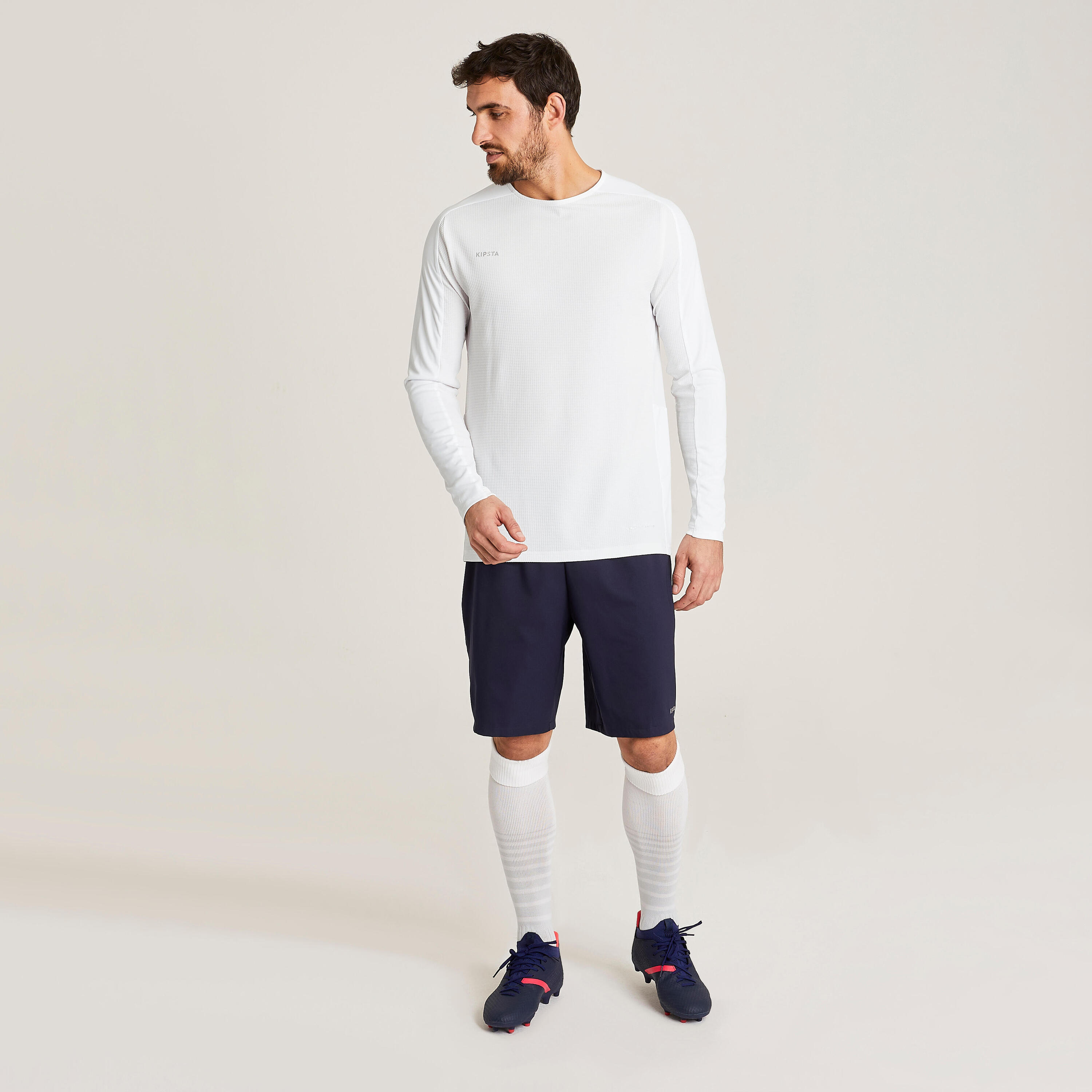 Long-Sleeved Football Shirt Viralto Club - White 4/5