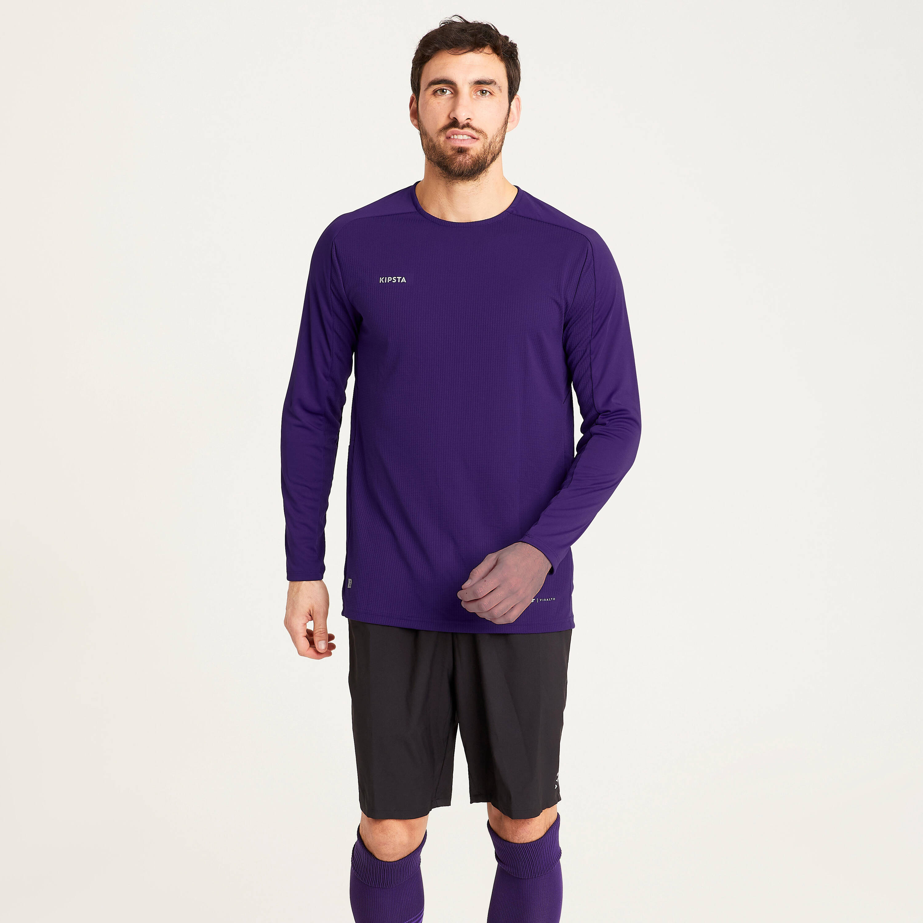 Adult Football Long-Sleeved Jersey Shirt Viralto Club - Purple -  1