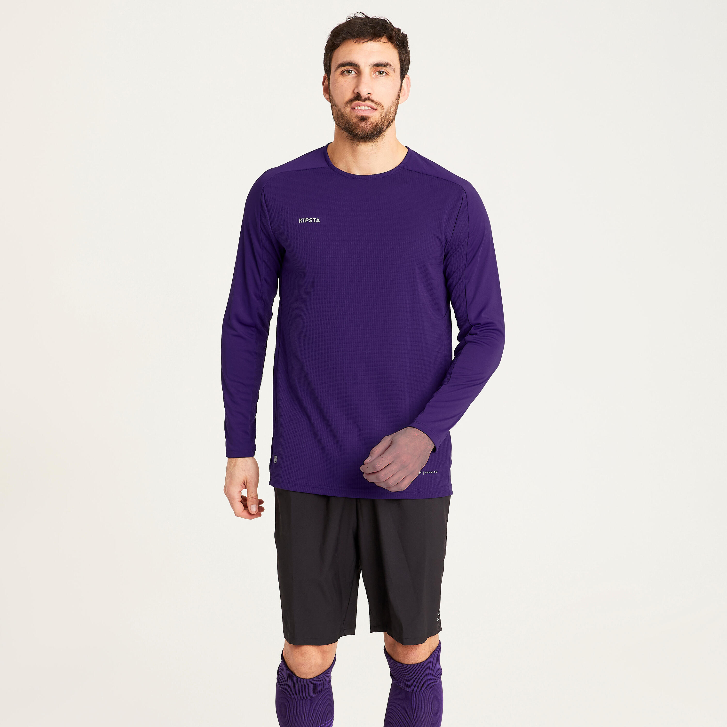 Long-Sleeved Football Shirt Viralto Club - Purple 3/5