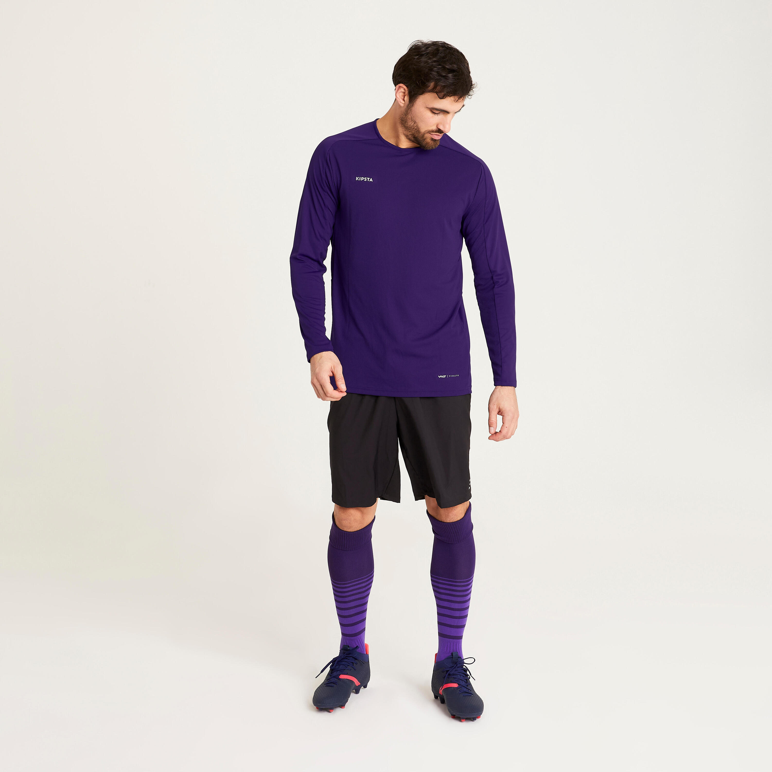 Long-Sleeved Football Shirt Viralto Club - Purple 4/5