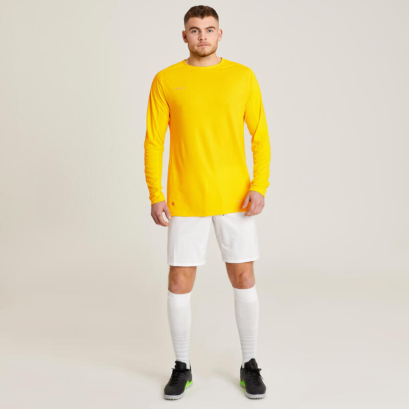Voetbalshirt met lange mouwen Viralto Club geel