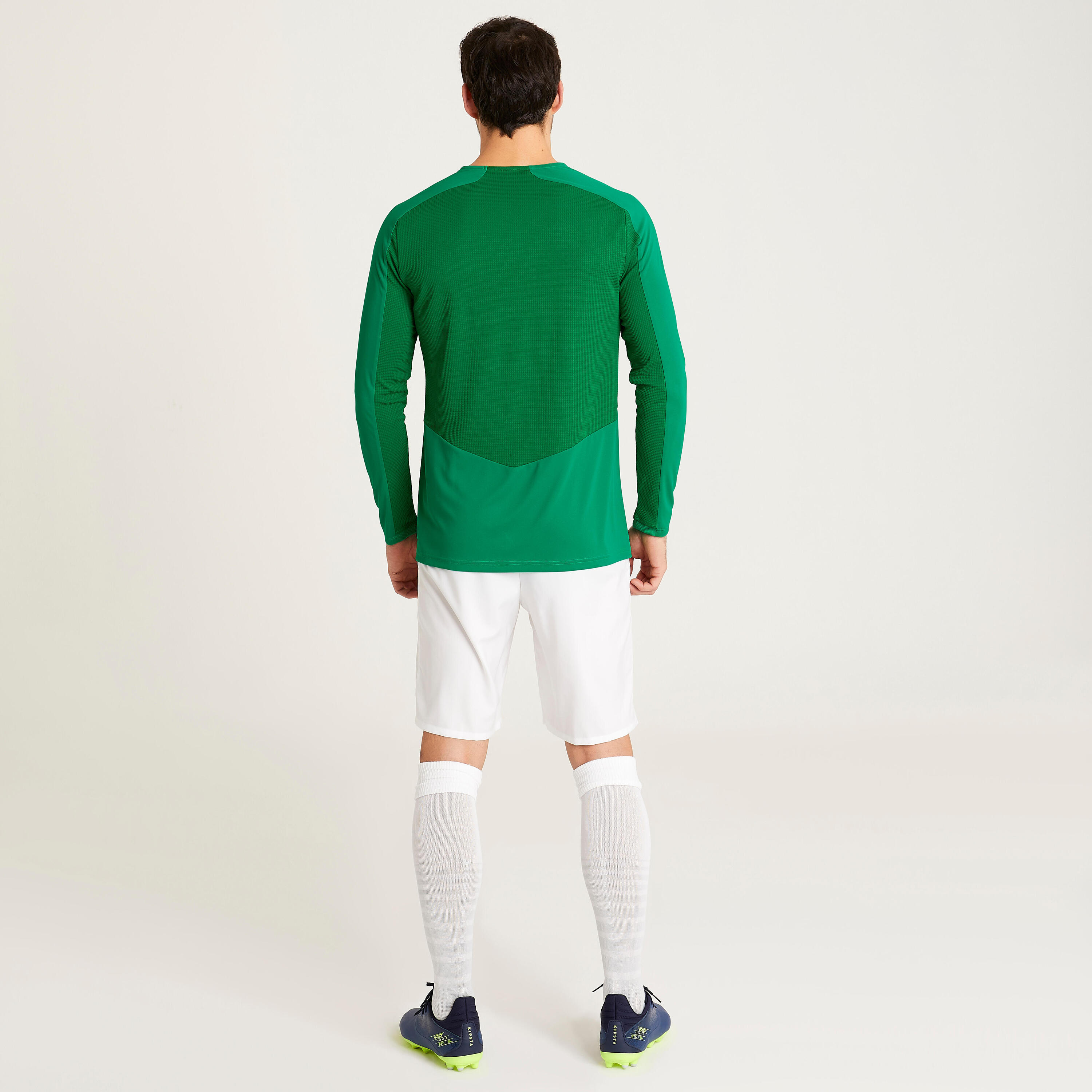 Camiseta de fútbol manga larga Adulto Kipsta Viralto verde 5/6