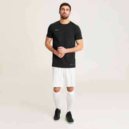 Trumparankoviai futbolo marškinėliai „Viralto Club“, juodi